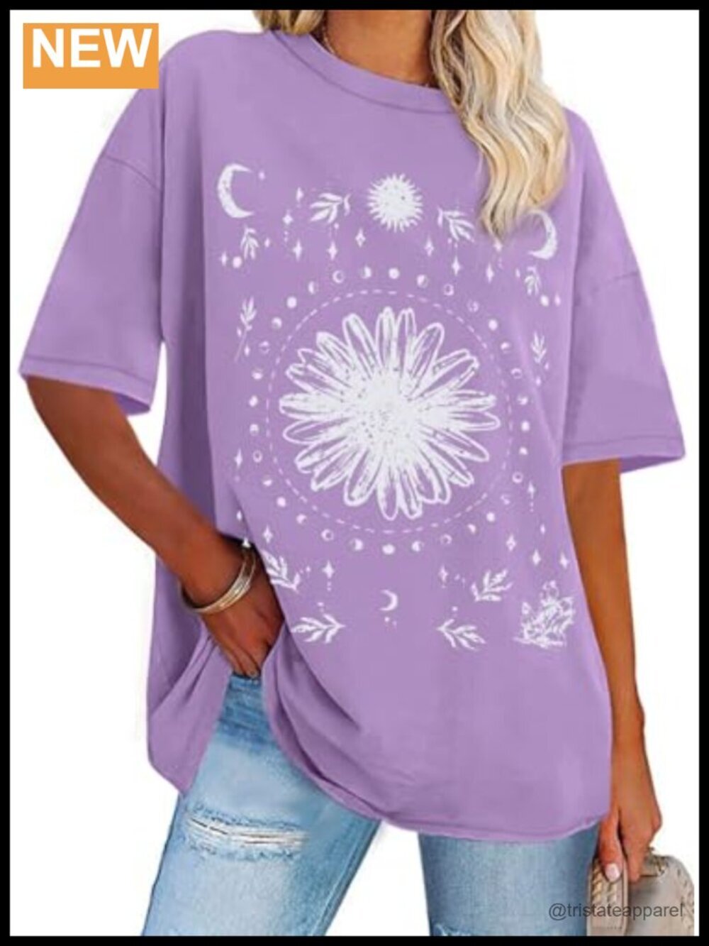 Womens Oversized Graphic Tee T Shirt Crew Neck Short Sleeve Loose Fit Summer